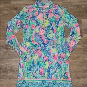 Lilly Pulitzer Mermaid Cove Popover Dress